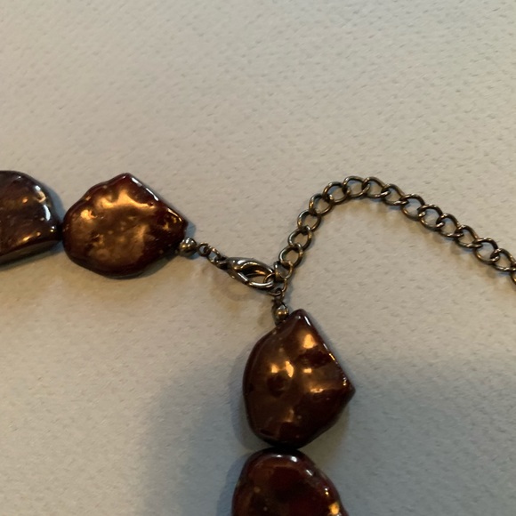 🚛MOVING SALE 🚛 
Tagua bead statement necklace 🐿 - Picture 4 of 5